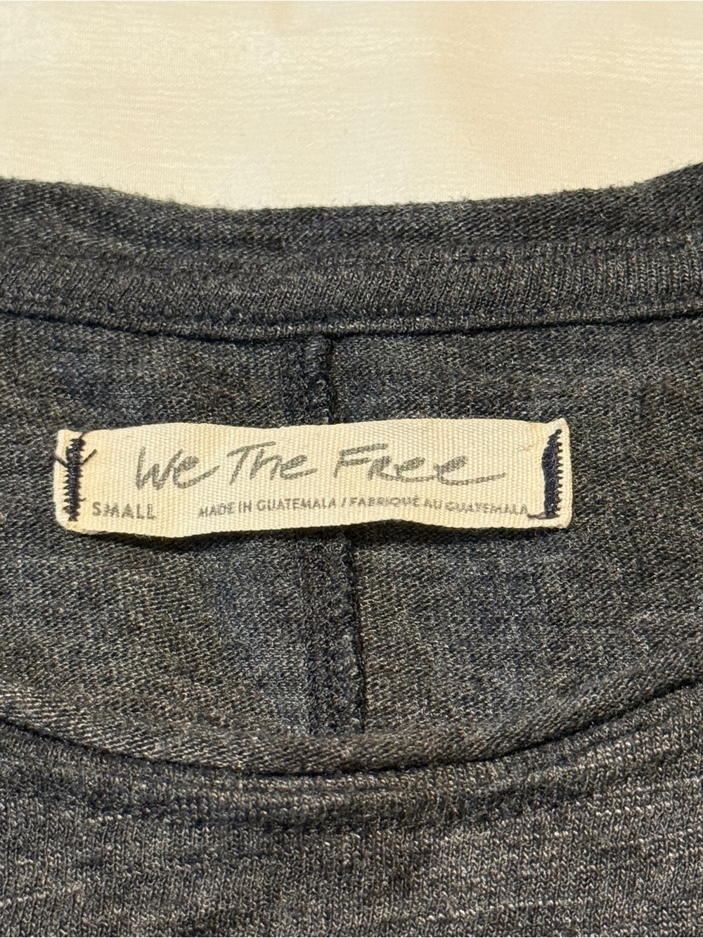 Free People We The Free Ruched Sleeve Top Womens Small Gray - Picture 3 of 7